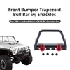 Barre de haltère trapézo dale pour pare-chocs avant en acier avec manilles pour voiture de chenille axiale SCX10 RC au 1/10 TRX-4 Rc4wd
