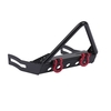 Barre de haussière triangulaire avec pare-chocs avant en acier avec manilles pour voiture de chenille SCX10 RC Axial au 1/10 TRX-4 Rc4wd