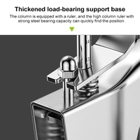Barre de support une / trois (en option) Ajusteur de hauteur de tuile Localisateur de levage manuel Régulateur de tuile lavable Maçon Pavé Outils pour carreaux Outils ménagers pour une hauteur de élévation de 10 ~ 130 mm