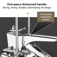 Barre de support une / trois (en option) Ajusteur de hauteur de tuile Localisateur de levage manuel Régulateur de tuile lavable Maçon Pavé Outils pour carreaux Outils ménagers pour une hauteur de élévation de 10 ~ 130 mm