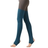 Bas de yoga pour femmes,  talon ouvert,  cuisse en tricot côtelé,  jambières hautes pour la danse de ballet,  se prélasser