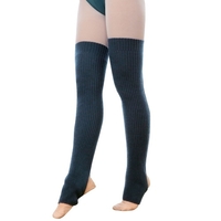 Bas de yoga pour femmes,  talon ouvert,  cuisse en tricot côtelé,  jambières hautes pour la danse de ballet,  se prélasser