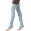 Bas de yoga pour femmes,  talon ouvert,  cuisse en tricot côtelé,  jambières hautes pour la danse de ballet,  se prélasser