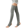 Bas de yoga pour femmes,  talon ouvert,  cuisse en tricot côtelé,  jambières hautes pour la danse de ballet,  se prélasser
