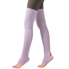 Bas de yoga pour femmes,  talon ouvert,  cuisse en tricot côtelé,  jambières hautes pour la danse de ballet,  se prélasser