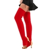 Bas de yoga pour femmes,  talon ouvert,  cuisse en tricot côtelé,  jambières hautes pour la danse de ballet,  se prélasser