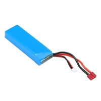 Batterie au lithium 7.4V 3800mAh Compatible avec la voiture Wltoys 124019 124018 104001 1/10 1/12 voiture RC