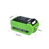Batterie au lithium de remplacement rechargeable 40V 2500mAh pour GreenWorks 29472 29462 Outils 40V GMAX