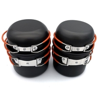 Batterie de cuisine de camping Ustensiles de cuisine Campfire Pliant Cookset