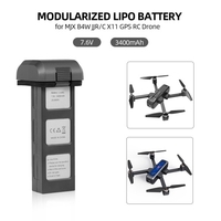 Batterie de drone modulaire de la batterie 7.6V 3400mAh de Lipo pour le quadricoptère Wi-Fi de FPJ JJR / C X11 RC MJX B4W