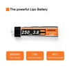 Batterie de mise à niveau Lipo de 4PCS GoolRC 3.8V 250mAh 30C
