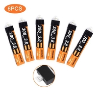 Batterie de mise à niveau Lipo de 6PCS GoolRC 3.8V 300mAh 30C