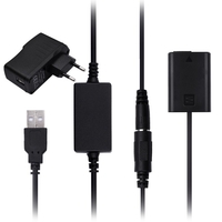 Batterie factice de coupleur CC entièrement décodée Andoer DR-FW50 Remplacement de la batterie NP-FW50