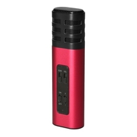 Batterie Rechargeable intégrée de micro de microphone de poche de karaoké mobile pour la diffusion Web de chant en direct de Smartphone