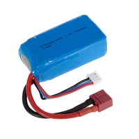 Batterie rechargeable LiPo 7, 4 V 1500 mAh pour voiture Buggy RC WLtoys A959-B A979-B 144001