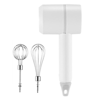 Batteur à oeufs électrique à double bâton amovible USB Portable en acier inoxydable mélangeur de cuisine batteur à oeufs