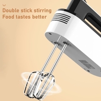 Batteur à oeufs ménage électrique petit outil de cuisson à main Double bâton 5 vitesses 150W mélangeur de crème fouettée et Machine à pâte