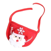 Bavoir de noël réglable pour animaux de compagnie rouge Santa chasuble mignon décoration pour animaux de compagnie accessoires de festival pour chiens chats chiot chatons