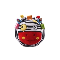 Bébé peluche balle jouets animal de bande dessinée hochets Bell Velvet matériel