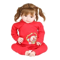 Bébé Romper Unisexe 100% Coton Babysuit Vêtements pour bébés Combinaison de poulet Impression de poulet Long Sleeve Printemps Eté Automne Pour nouveau-né Infantile Bébé Garçon Attelé Incliné Ouverture Rouge 0-6M