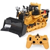 BC1032 2.4Ghz 9 canaux télécommande Bulldozer 1/24 RC voiture bulldozer chargeur frontal jouet avec lumière et son (version plastique)