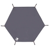 Bâche de camping imperméable épaissir tapis de pique-nique tapis de plage durable tapis de tente hexagonale tapis de tente multifonctionnel empreinte de soleil auvent tapis de sol pour randonnée voyage sac à dos
