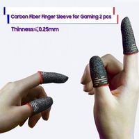 Betop contrôleur de jeu mobile en fibre de carbone manchon de doigt anti-transpiration téléphone écran tactile gants de pouce 2 pièces pour le jeu