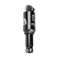 Bicycle Air Rear Shock Absorber Rebound Air Pressure Adjustable Mountain Bike Rear Air Chamber Pressure for Mountain Folding Bike Aluminium Alloy MTB Rear Absorber Suspension with Screws Kit