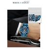 BIDEN Hommes En Acier Inoxydable Montres Montres Casual Montre À Quartz Multifonction Sport Calendrier Montre-bracelet