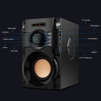 Big Power Haut-parleur sans fil Bluetooth Subwoofer Stéréo Bass Lecteur de musique AUX IN Écran LCD Radio FM Fente pour carte TF Disque U Écouter de la musique