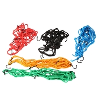 Bike Net Accessoires moto 6 crochets du réservoir de carburant bagages Casque Bungee Web 30*30cm