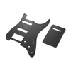 Black 3Ply SSH Guitar Pickguard Scratch Plate and Back Plate Set pour American ST Style Electric Guitar