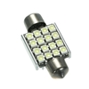 Blanc 12V 36mm 16 SMD 3528 Voiture Intérieur Dôme Feston LED Ampoules Lampe