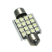 Blanc 12V 36mm 16 SMD 3528 Voiture Intérieur Dôme Feston LED Ampoules Lampe