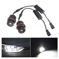 Blanc haute puissance 6500 K 40 W / pcs LED Angel Eyes Halo anneau marqueur ampoule de remplacement pour BMW E39 E53 E60 E63