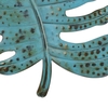 Bleu Feuille Mur Art Fer Feuille Mur Décor Fer Métal Mur Art Décoration pour La Maison Tenture Ornement