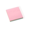 Bloc-notes autocollant de 100 feuilles de notes autocollantes carrées de couleur de 3 * 3 pouces