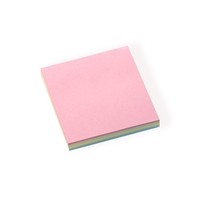 Bloc-notes autocollant de 100 feuilles de notes autocollantes carrées de couleur de 3 * 3 pouces