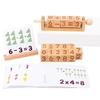Blocs de nombres en bois blocs de correspondance de nombres de rotation mobiles Apprentissage arithmétique mathématique de base