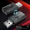 Bluetooth 5.0 Audio Récepteur Émetteur AUX USB 3.5mm Jack Mic Appel Mains Libres pour TV Voiture PC Musique Stéréo Sans Fil Adaptateur