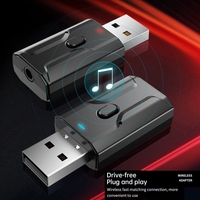Bluetooth 5.0 Audio Récepteur Émetteur AUX USB 3.5mm Jack Mic Appel Mains Libres pour TV Voiture PC Musique Stéréo Sans Fil Adaptateur
