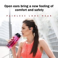 Bluetooth 5.0 Casque sans fil Casque de sport Étanche Running Écouteurs Vélo Oreille ouverte Oreille crochet