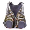 Blusea Mesh Gilet de pêche à la mouche sac à dos respirant Gilet de sécurité de pêche en plein air