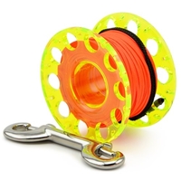 Bobine de plongée avec pince à boulon à double extrémité Bobine de plongée en plastique pour doigt de plongée