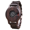 BOBO BIRD montre en bois montre-bracelet à quartz rétro affichage chronographe décontracté