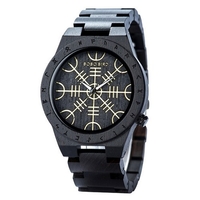 BOBO BIRD Montre en bois pour homme Chronographe à mouvement à quartz en bois avec fonction lumineuse Montre pour homme