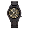 BOBO BIRD Montre en bois pour homme Chronographe à mouvement à quartz en bois avec fonction lumineuse Montre pour homme
