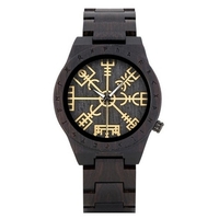 BOBO BIRD Montre en bois pour homme Chronographe à mouvement à quartz en bois avec fonction lumineuse Montre pour homme