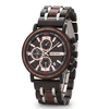 BOBO BIRD montre en bois pour homme en bois et acier inoxydable mouvement à Quartz chronographe avec affichage lumineux montre de mode pour hommes