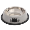 Bol pour animaux de compagnie lavable en acier inoxydable 2PCS